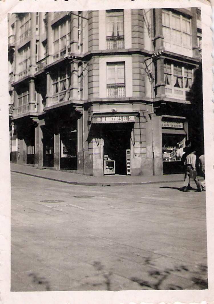 Almacéns El Sol, Praza de Vigo, A Coruña, anos 1940-50