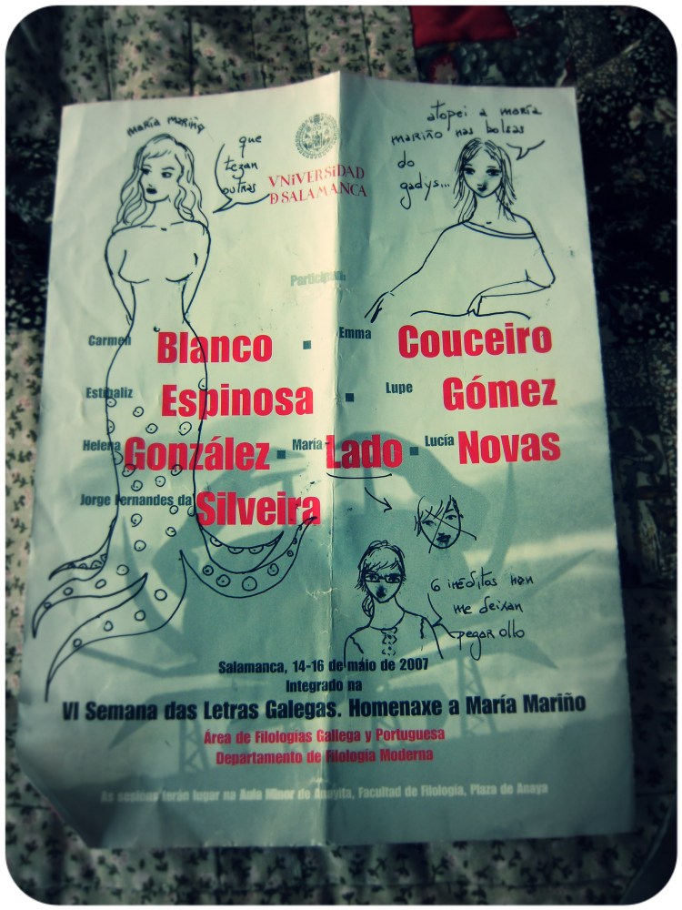 O folleto do evento, customizado