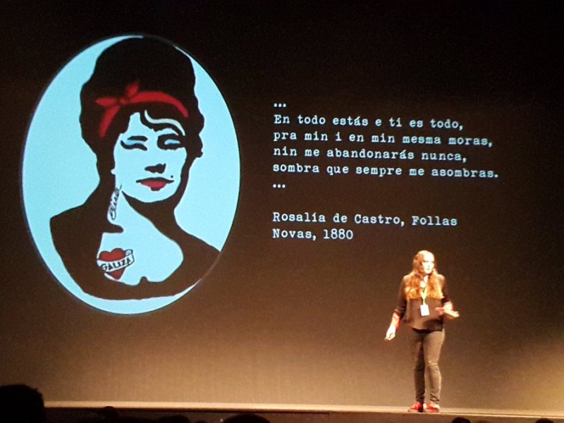 Unha poeta na corte da astronomía: Naukas Coruña&nbsp;2017